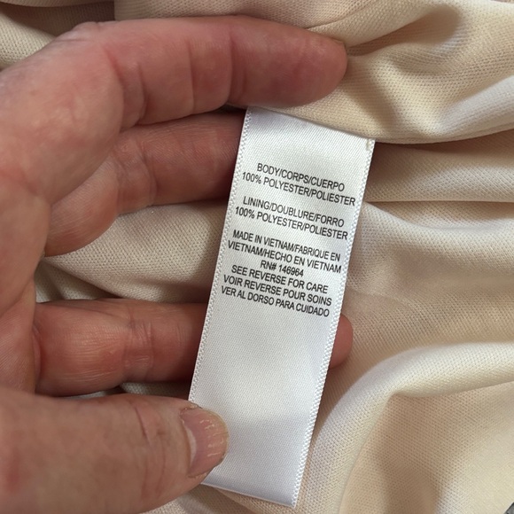 Donna Ricco Red and White Geometric Patterned Dress sz 14 - Picture 9 of 12